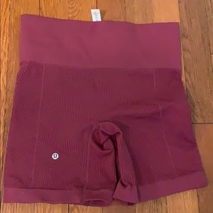 Lululemon Align Burgundy Shorts